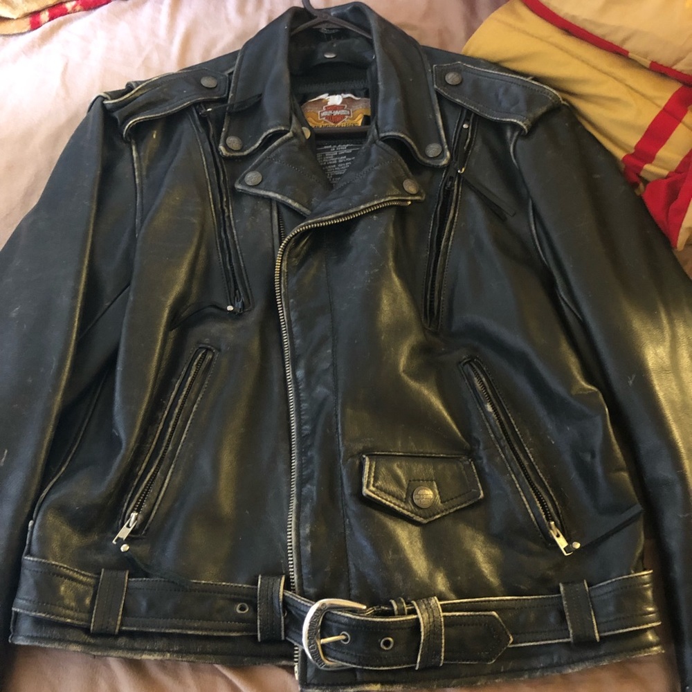 Ladies size lrg hardly Davison leather jacket